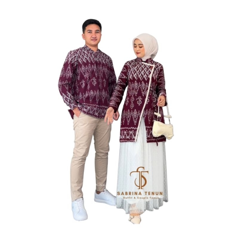 SABRINA TENUN - CESIA SET TUNIK COUPLE (ENAM PILIHAN MOTIF)