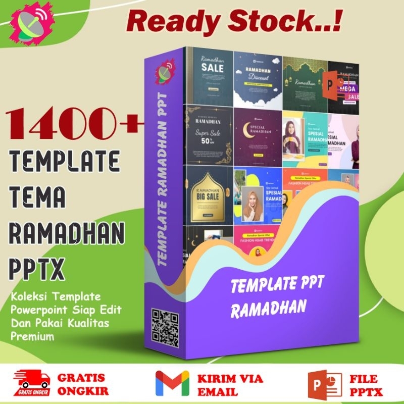 Template Tema Ramadhan PPT Powerpoint Canva Slide Siap Edit