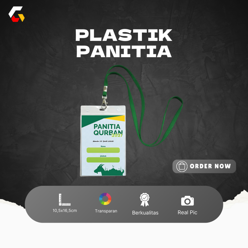 

Plastik Panitia Mika Kartu ID Card Name Tag Case ID Transparan