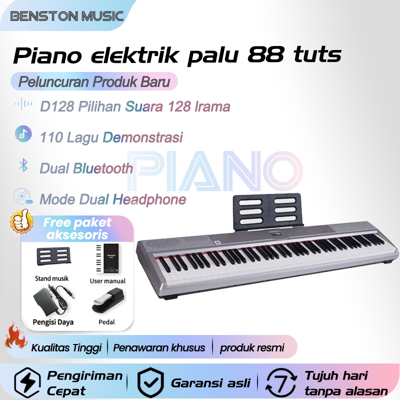 Benston Music - Keyboard Elektronik 88 Keys dengan Hammer Action / Keyboard Elektronik 88 Keys