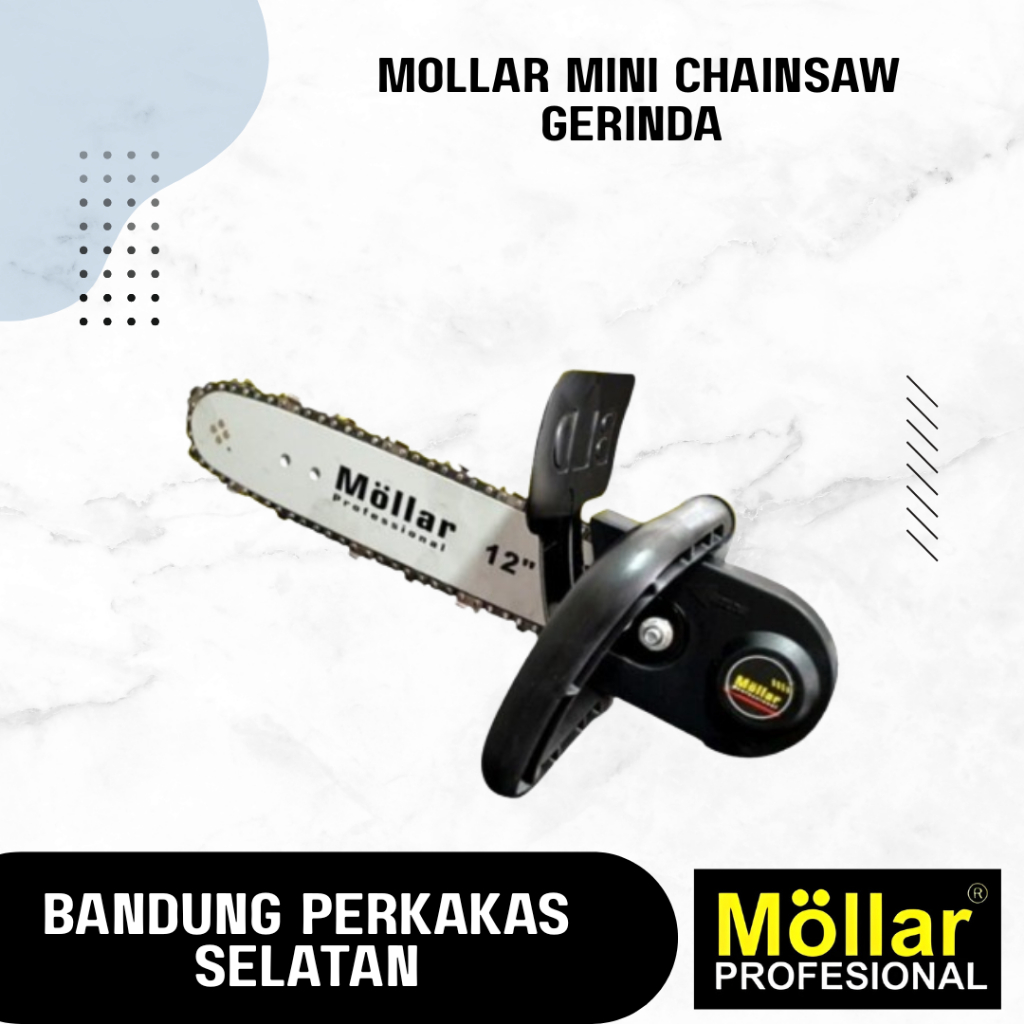 MOLLAR Mini Chainsaw Gerinda Gergaji Potong Kayu chain saw Stand