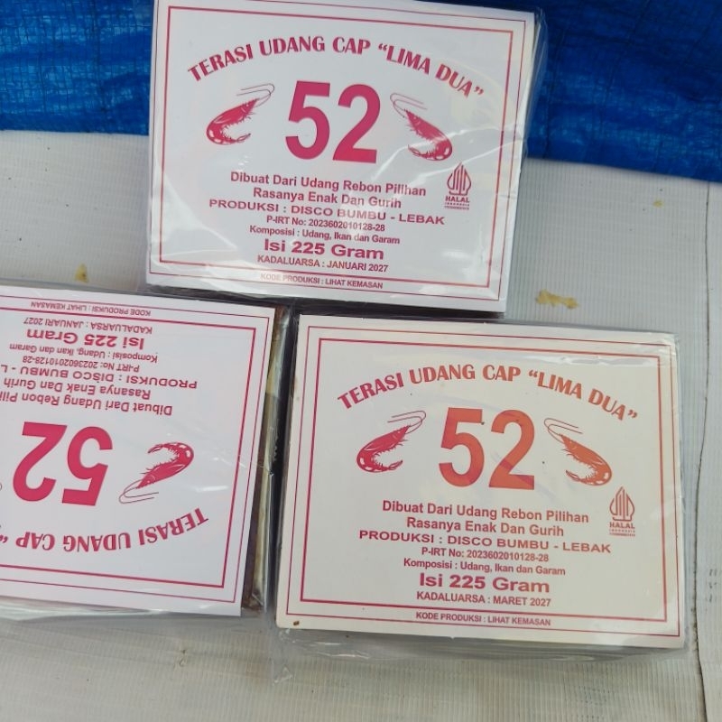 

Terasi undang rebon mantap 225gr