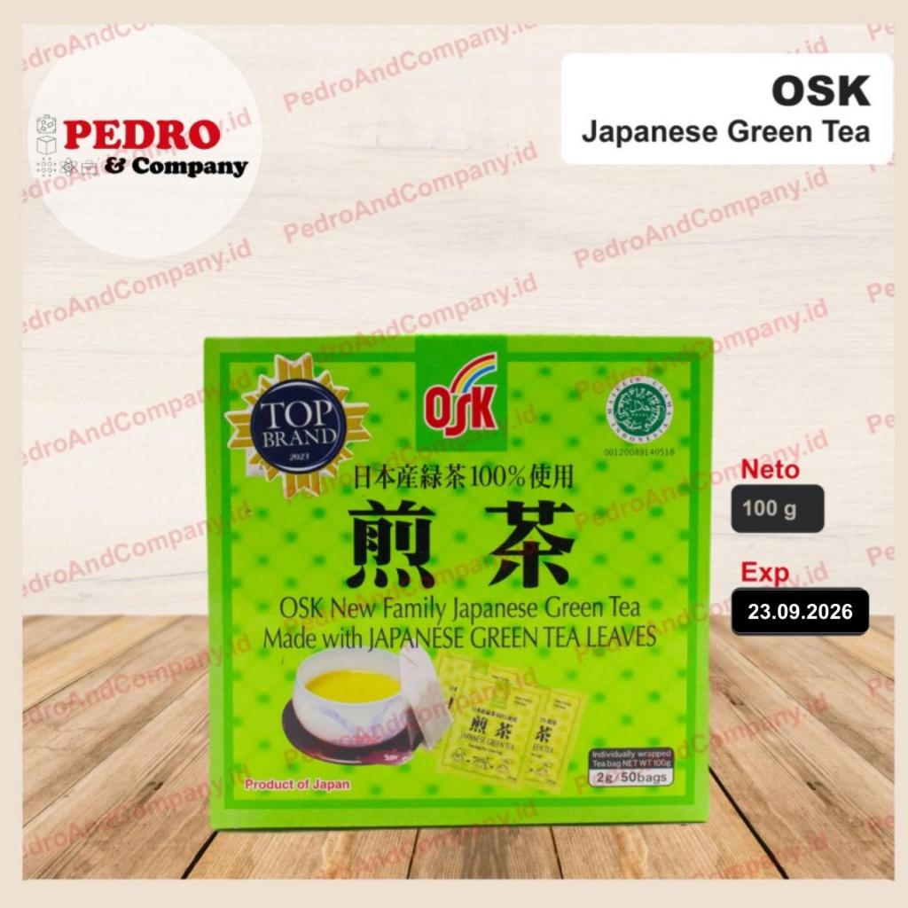 

Osk japanese green tea teh hijau asli jepang 2gr x 50 bags