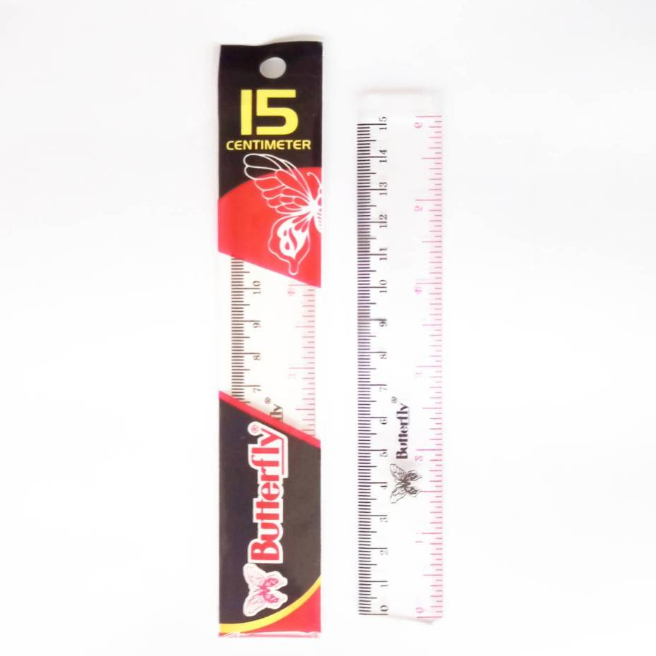 

Penggaris/Mistar Butterfly Ukuran 15cm SHABG