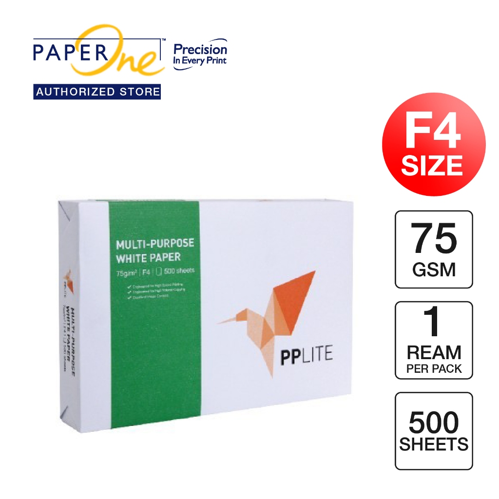 

PP Lite Kertas F4 75gr Copier 1 Rim (500 lembar) Kertas HVS F4 Kertas Fotocopy