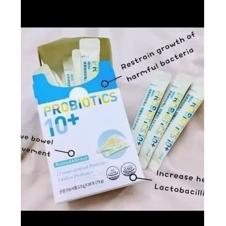 atomy probiotik 10+ isi 30 Sachet| suplemen pencernaan | obat mual diare muntah