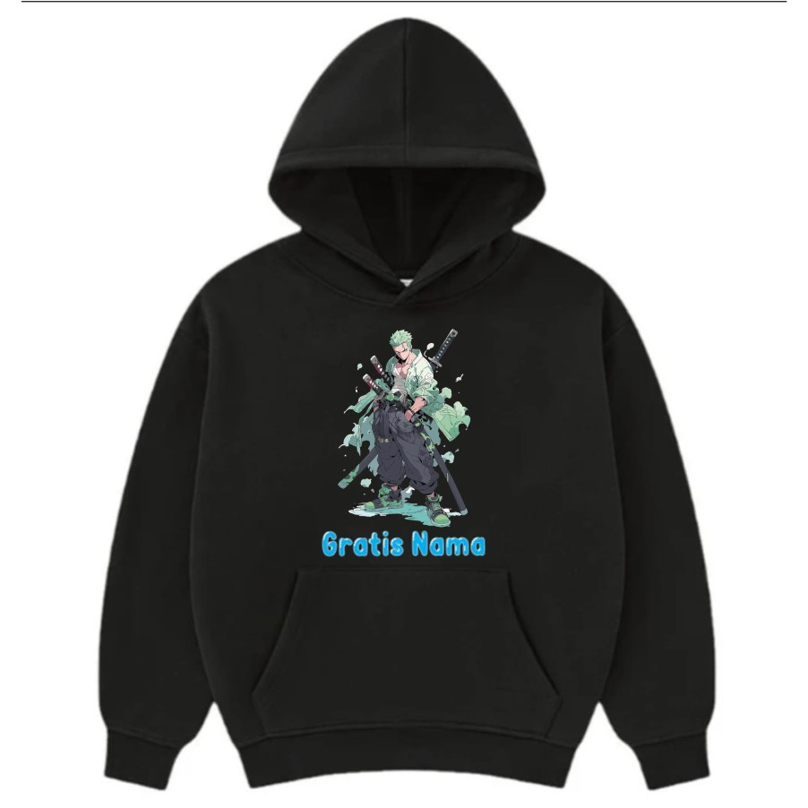 Hoodie Sweater Anak Laki Laki Cowok Jaket Sweater Hoodie Anak Anime Zoro One Piece Keren Terbaru