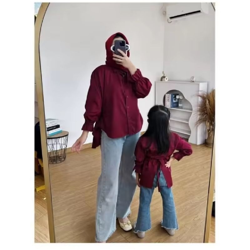 Naomi Couple Ibu Dan Anak Perempuan / Baju Couple Ibu Dan Anak Perempuan / Blouse Couple Ibu Anak Pe