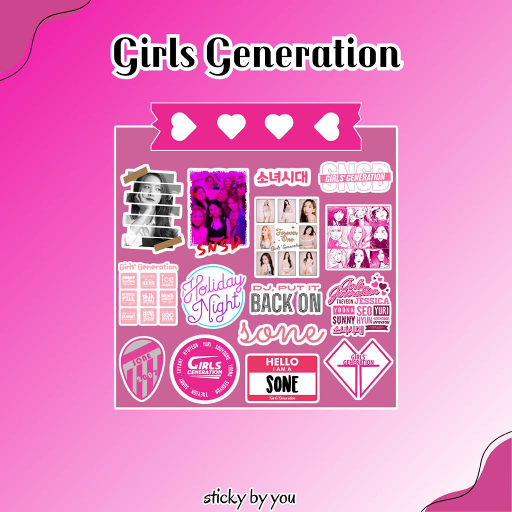 

Sticker Girls Generation (SNSD) - Sticker K-Pop/Aesthetic/Tumblr - Sticker Laptop/HP - Gift & Merch