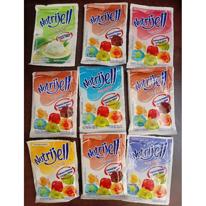 

Nutrijell Jelly Powder Jeli Serbuk Instant kemasan 10 gr dan 20 gr