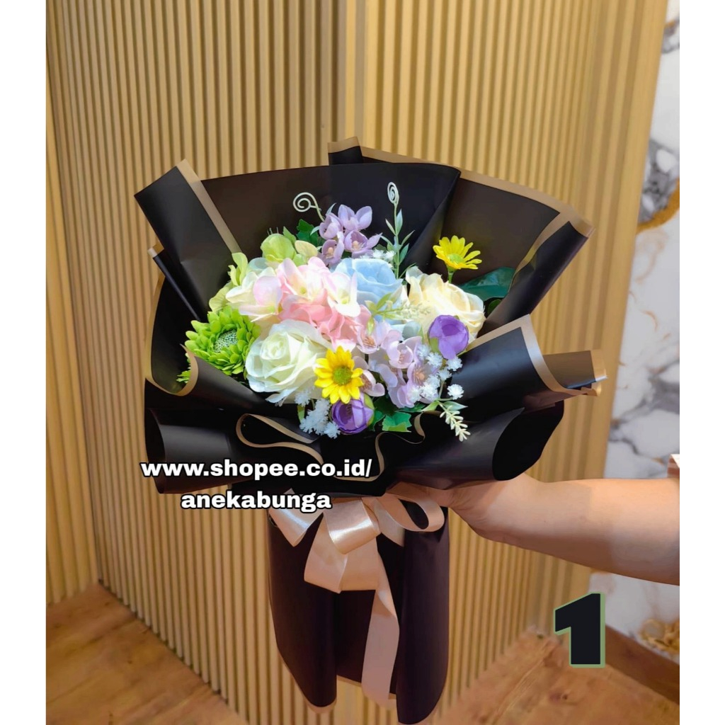 Rangkaian Pot Bunga Plastik Artificial Flower Grand Opening Peresmian Pembukaan Toko Vas Meja Hias H