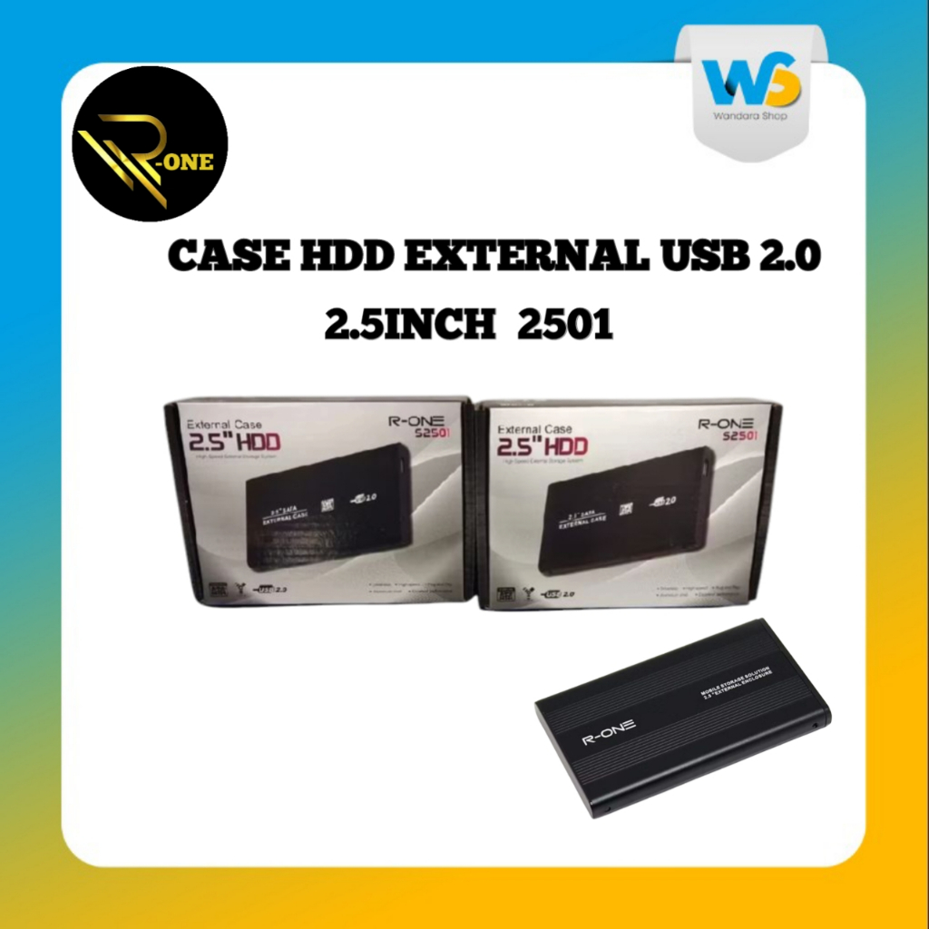 CASE HDD EXTERNAL 2.5" METAL 2501 R-ONE