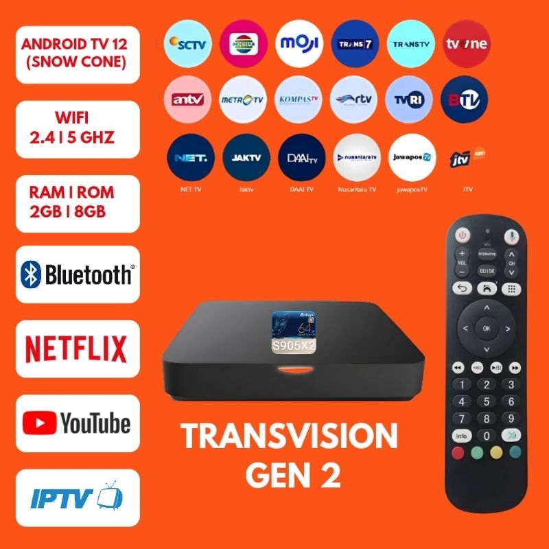 STB ANDROID BOX TRANSVISION GEN 2 ANDROID 10 ROOT FULLSET