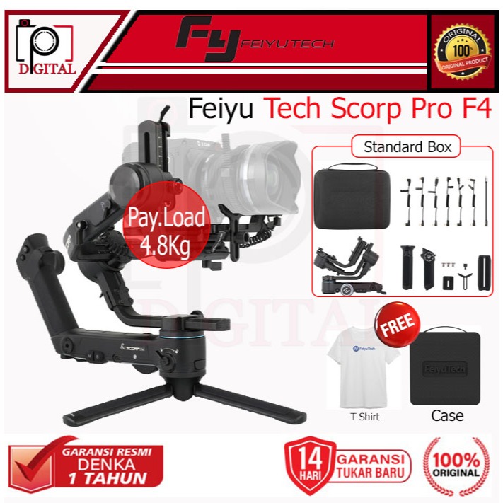 Feiyu Tech Scorp Pro F4 Handheld Gimbal Stabilizer Original Scrop F 4