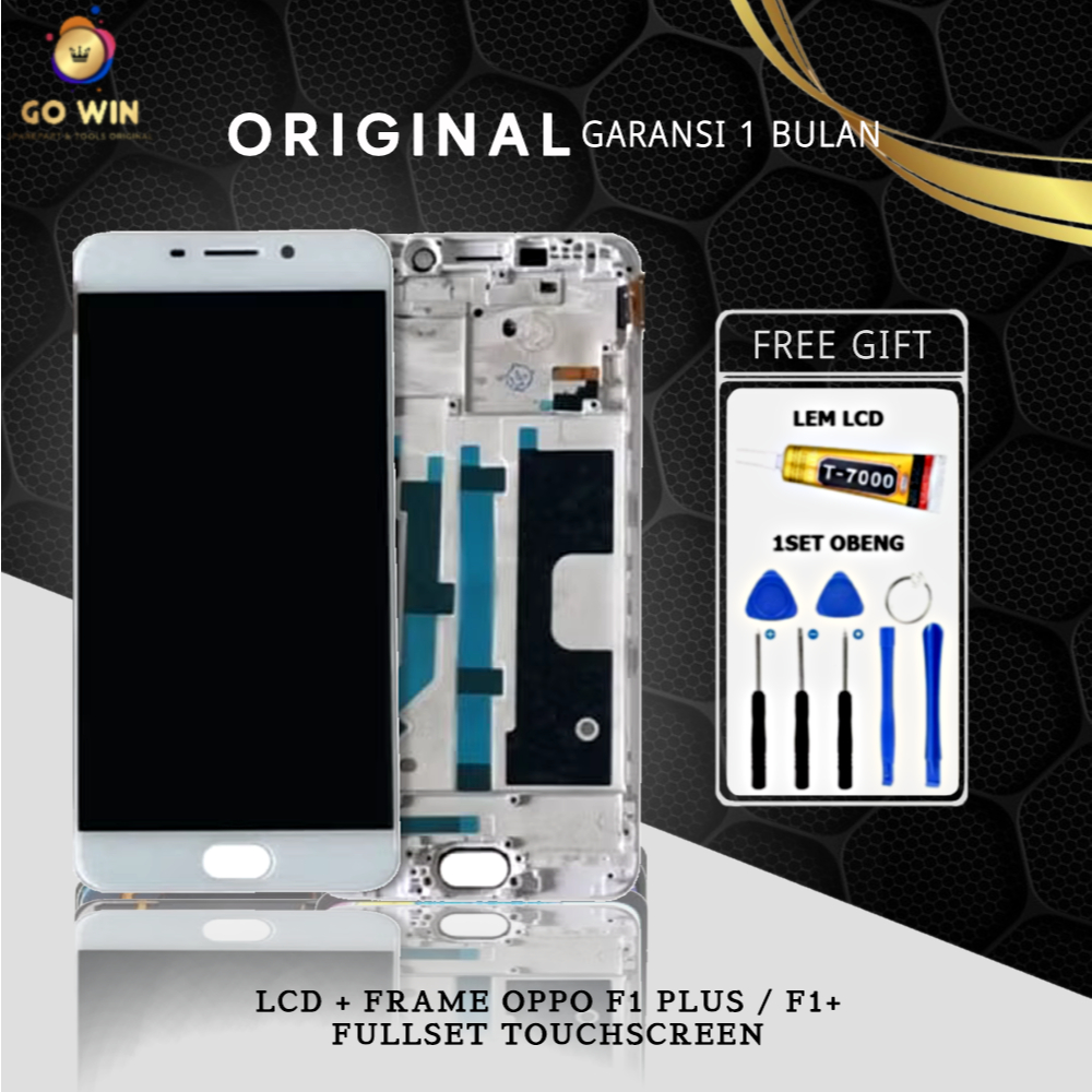 ORIGINAL LCD + FRAME OPP0 F1 PLUS / F1+ FULLSET TOUCHSCREEN