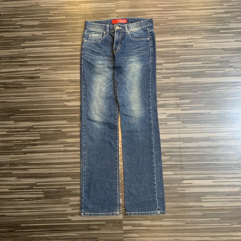 celana panjang denim washed GUESS JEANS second original