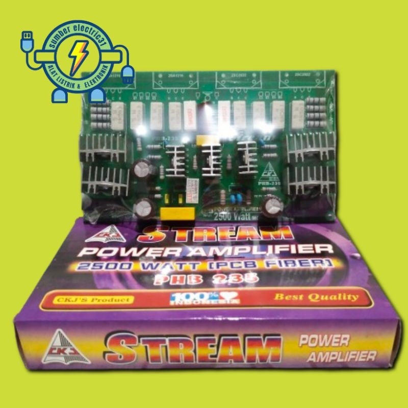 KIT POWER AMPLIFIER STREAM 2500 WATT (PCB FIBER) PHB235 CKJ PRODUCT