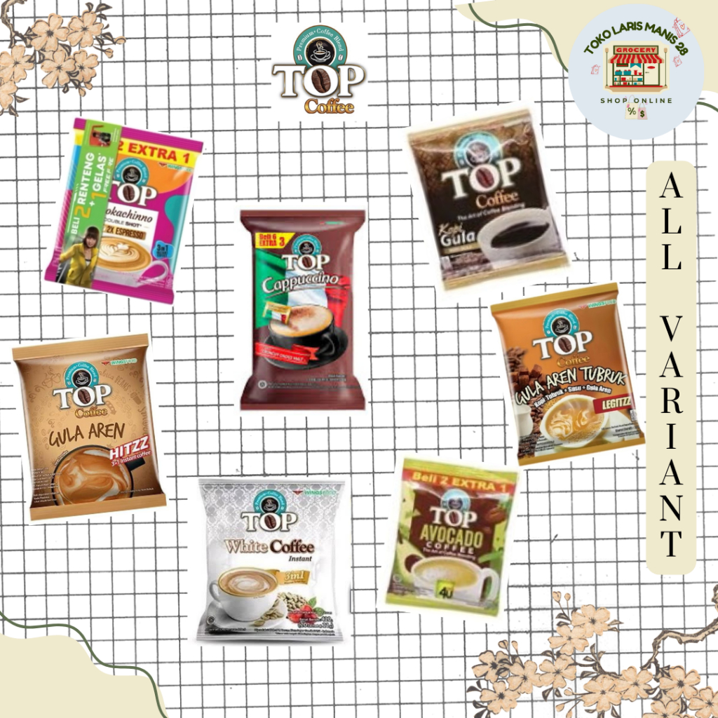 

TOP COFFEE All Variant Aren / Avocado / White Coffe / Mokacinno Renceng