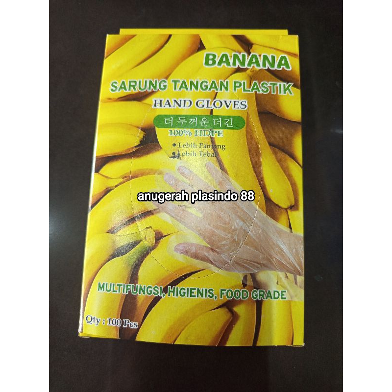 sarung tangan plastik kotak isi 100 pcs