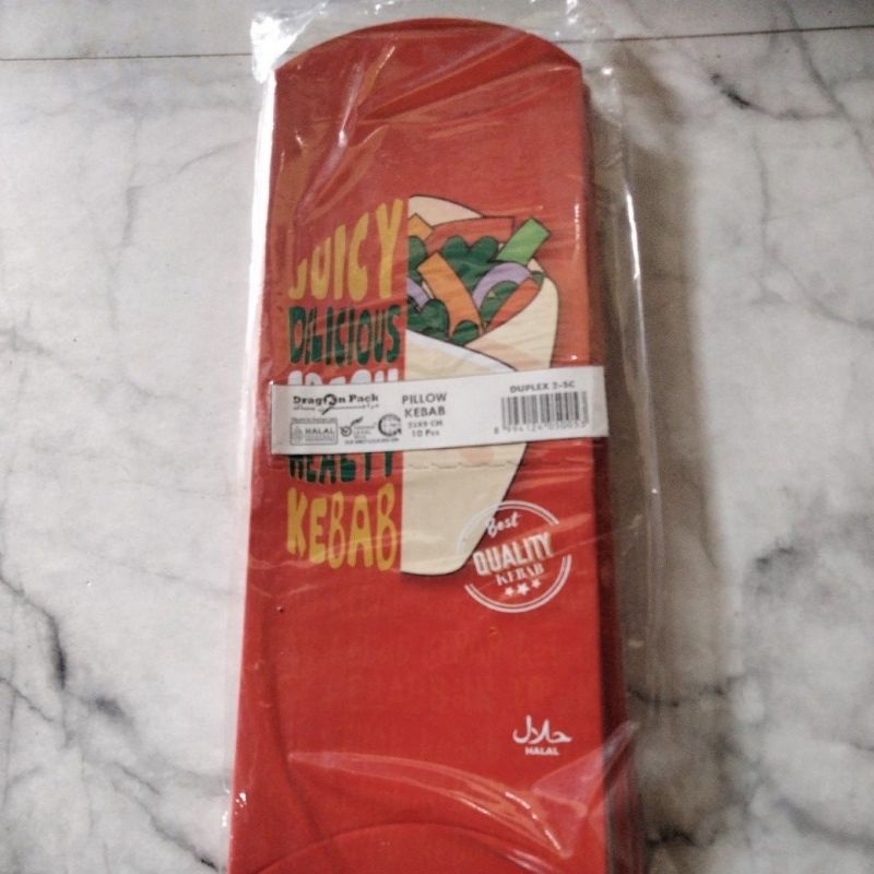 

Pillow kebab ,paper bag kebab isi 10perpack/ukr 23x9cm