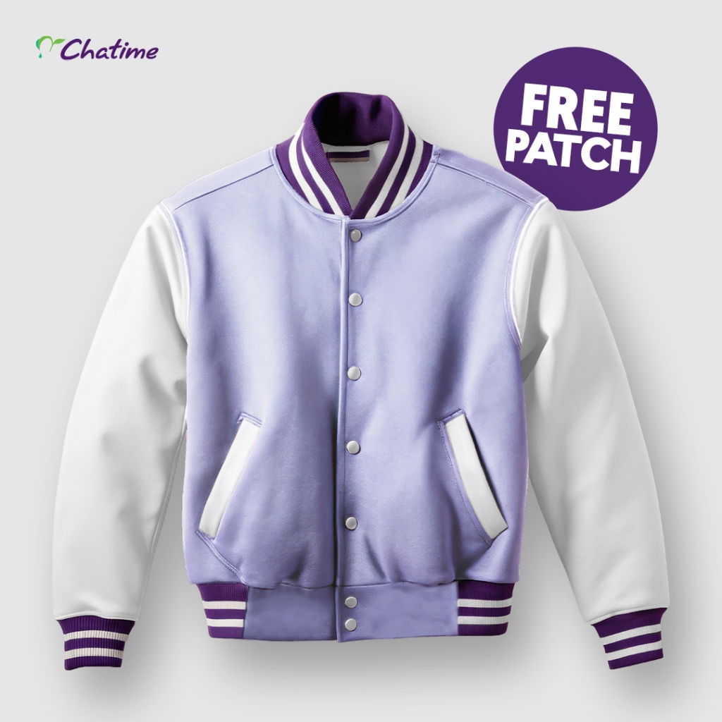 VARSITY CHATIME FREE PATCH Warna Ungu