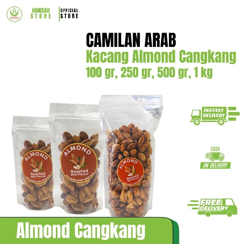 

KACANG ALMOND CANGKANG 100 gr, 250 gr, 500 gr | OLEH-OLEH UMROH, CAMILAN ARAB