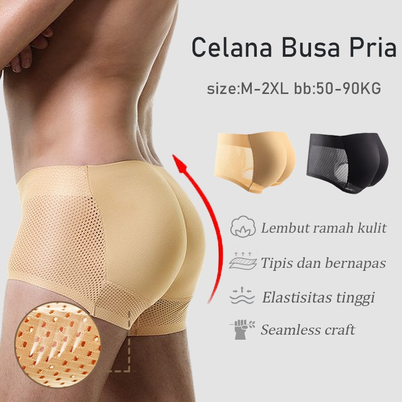 Celana Dalam Pria Cowok Busa bentuk Pantat Tepos Celana Dalam Pria Busa Pantat Bokong Montok y