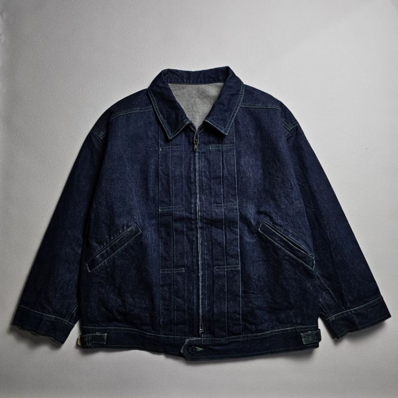 Unbrand denim work jacket made in japan