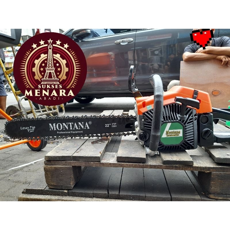 Montana CS6500MTN Mesin Potong Kayu Chainsaw 22 inch