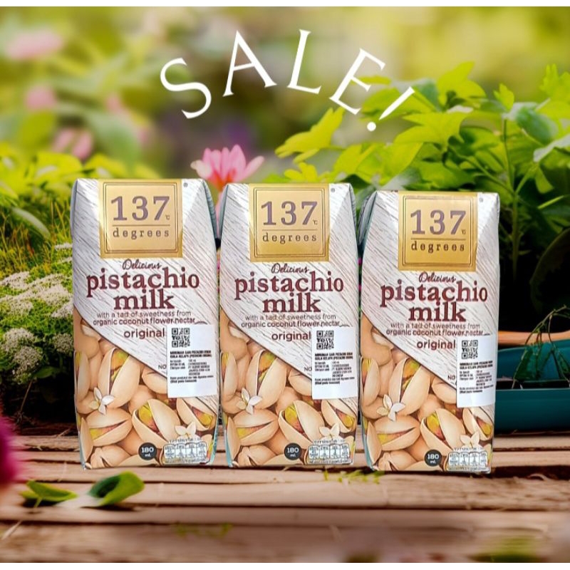 

137 Degrees Almond Milk Pistachio 180ml-Susu Kacang Almond Vegan