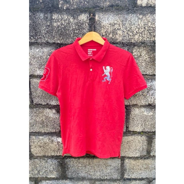 Kaos Polo Giordano Merah