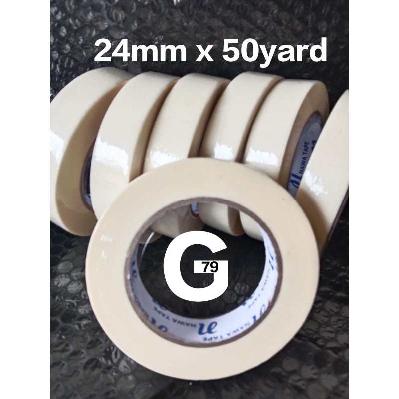 

solasi kertas masking tape 24mmx50yard nawa tape
