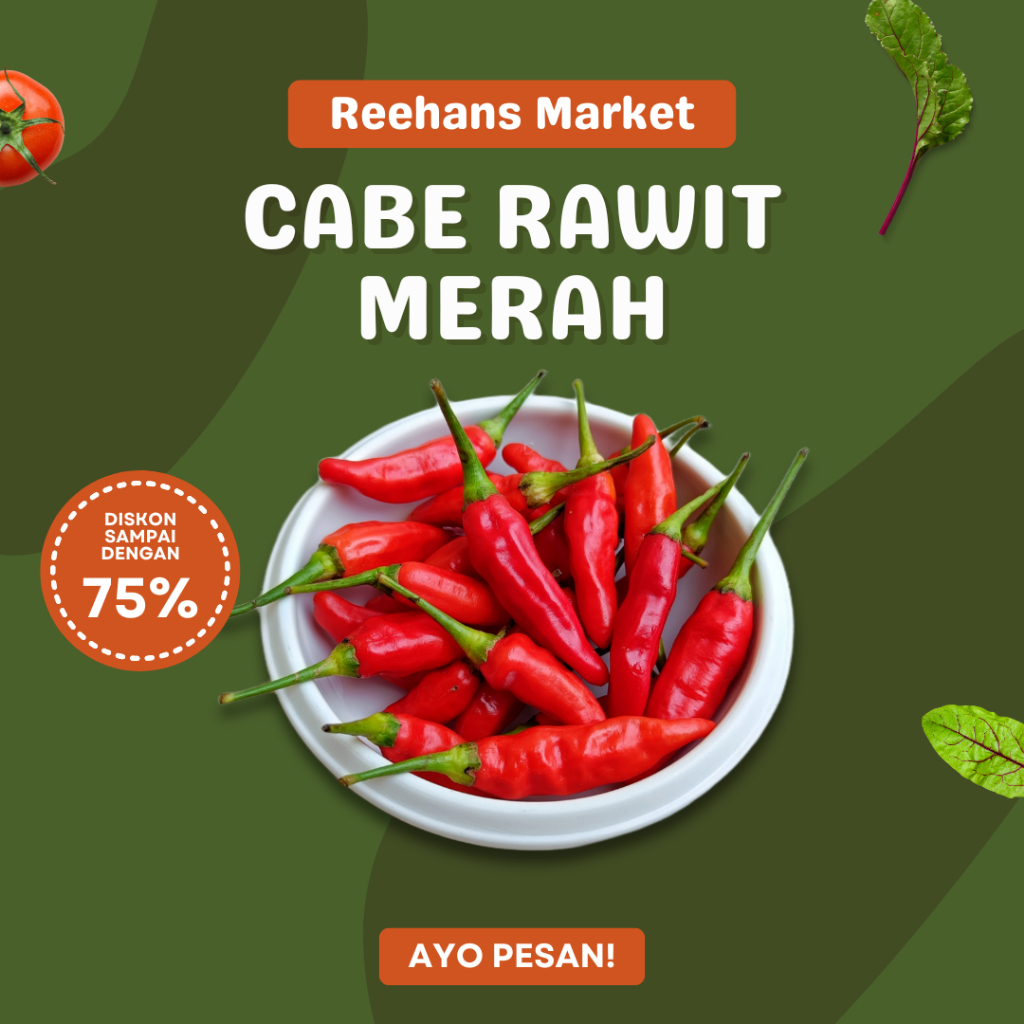 

Cabe Rawit Merah Ori Fresh dan Segar1kg