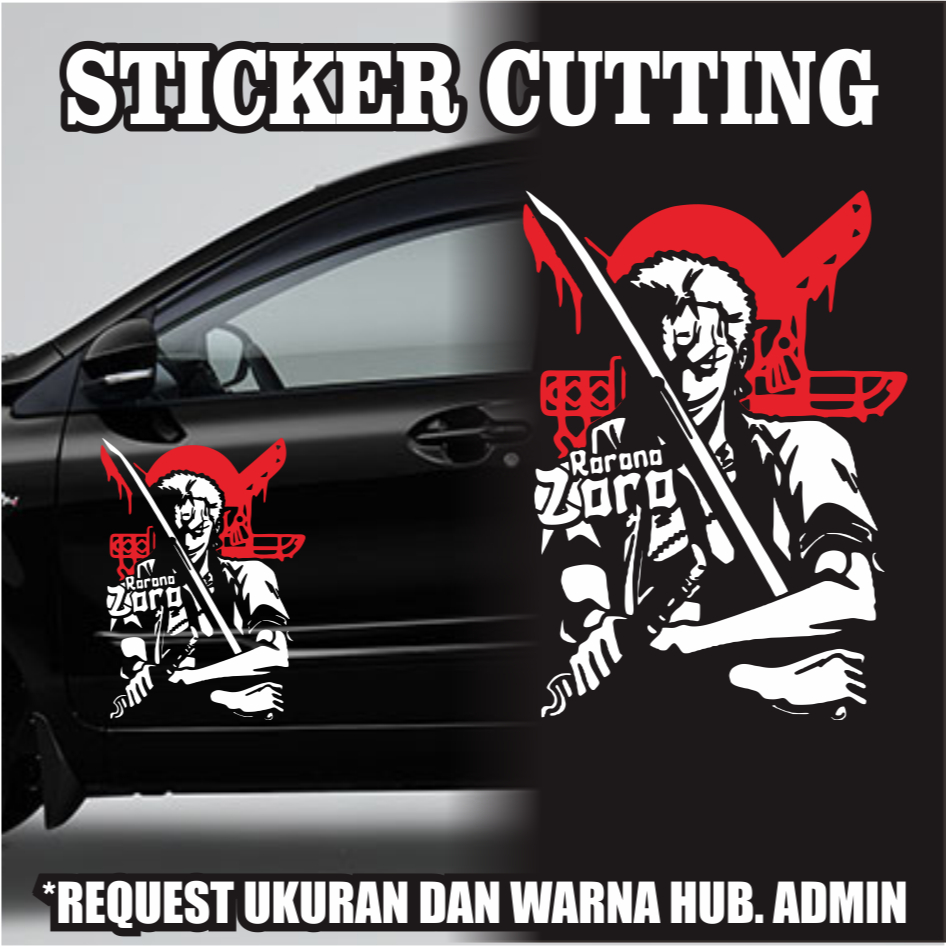 Stiker Zoro / Stiker Anime One Piece / Anti Air