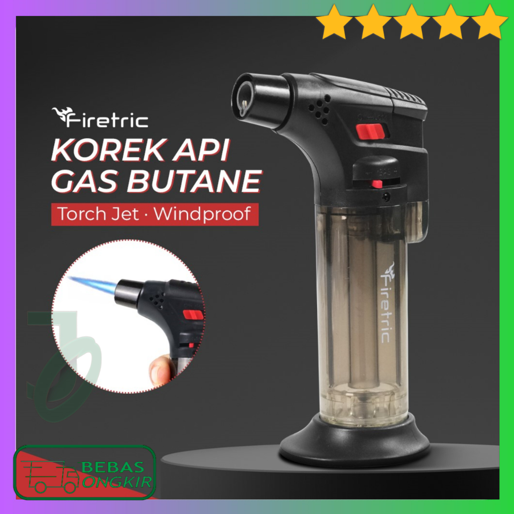 Korek Api Gas Butane Torch Jet Windproof / Torch Gas Butane