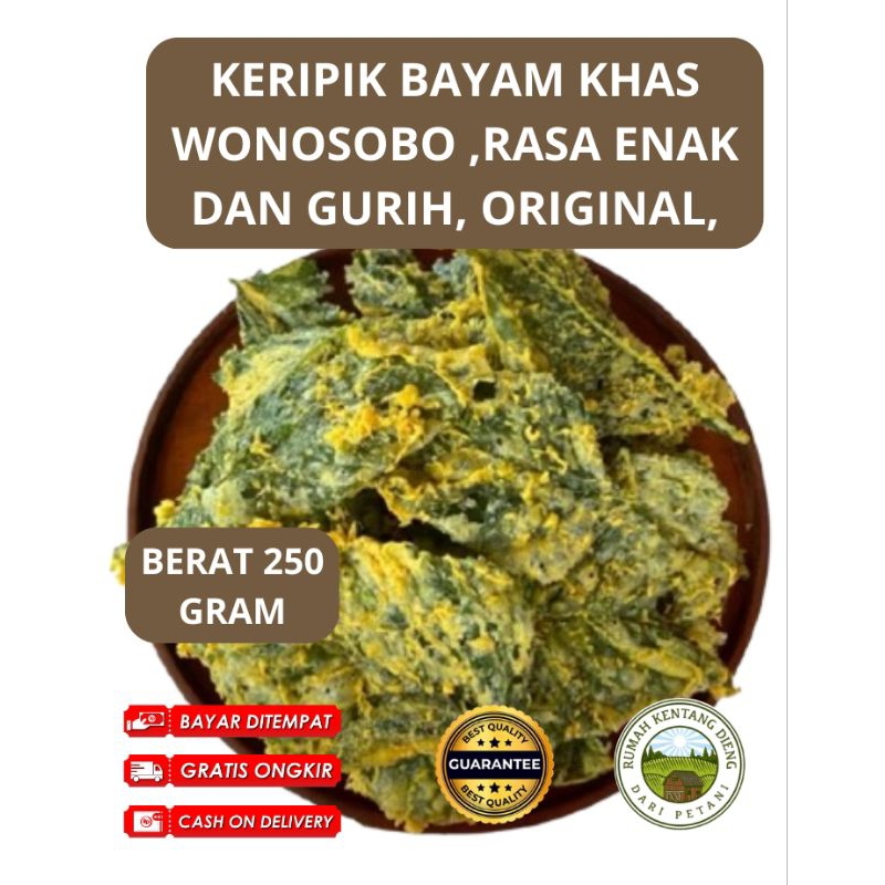 

Keripik Bayam Khas Wonosobo 250 gram