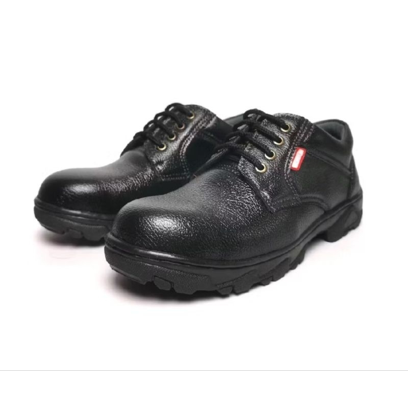 sepatu sefty hitam ujung besi pria
