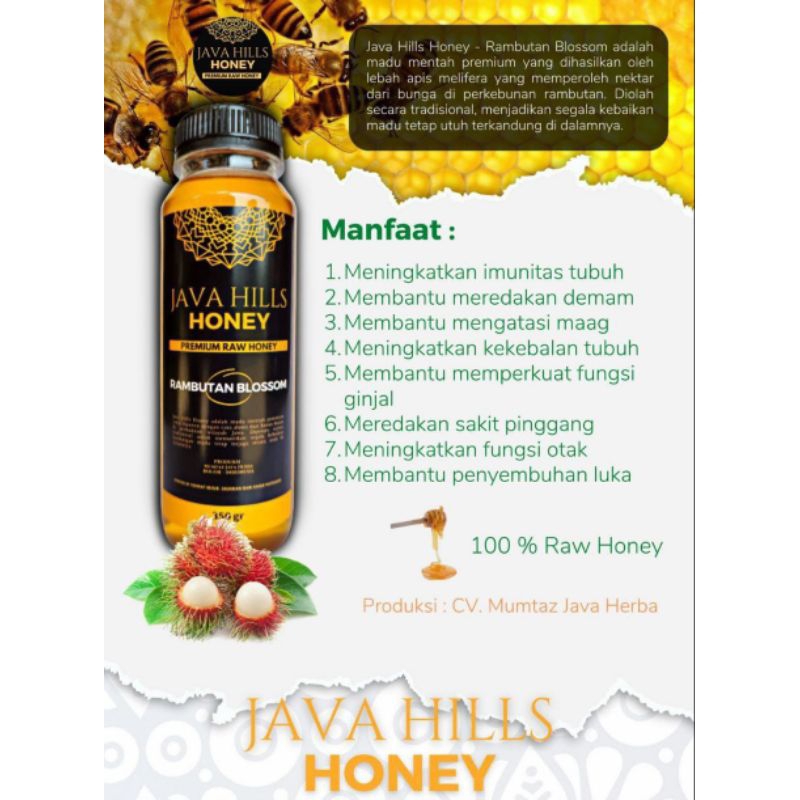 

Java Hills Honey - Madu Rambutan Blossom