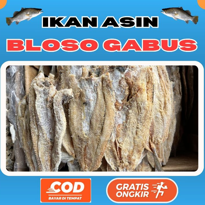 

Ikan Asin Gabus Bloso Asli Cilacap Kualitas Super