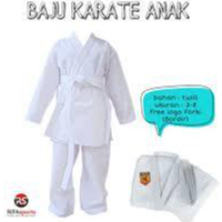 Baju Karate anak seragam beladiri karate Baju Karate lengkap 1 set (bonus sabuk)