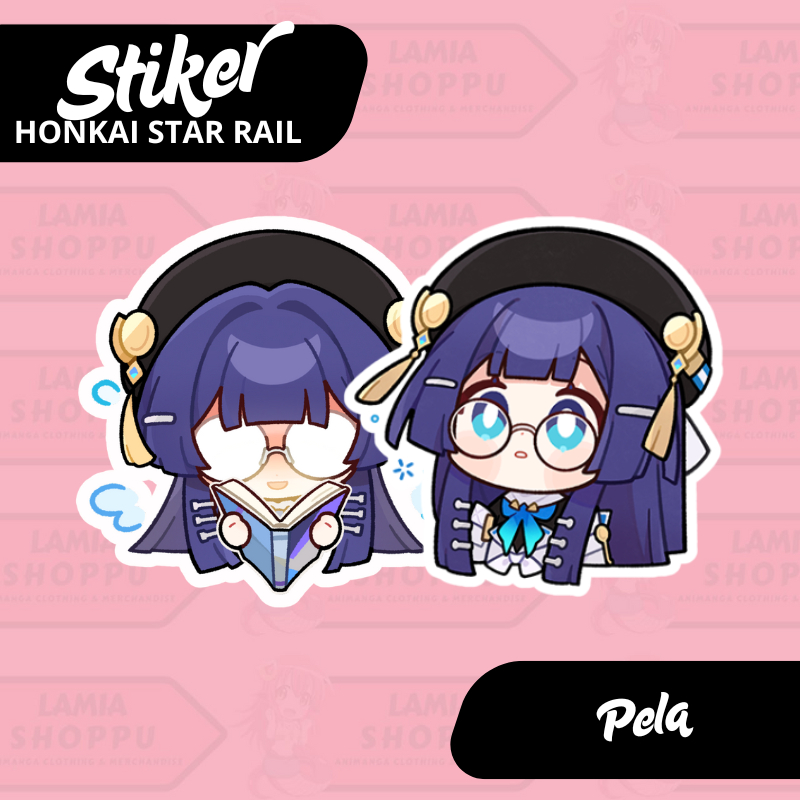 

Stiker Honkai Star Rail Pela | Sticker Pela HSR | Merch Anime Game Vinyl Anti Air