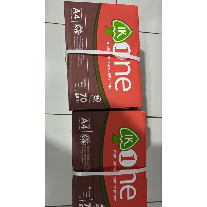 

Kertas A4 a4 F4B f4 Aone A1 1 kotak (5 rim) untuk fotocopy dan print 70 gsm