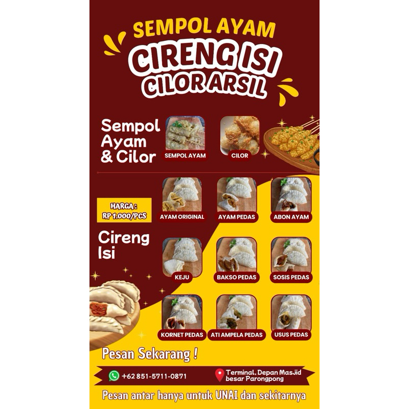

Mix Cireng dan Dimsum