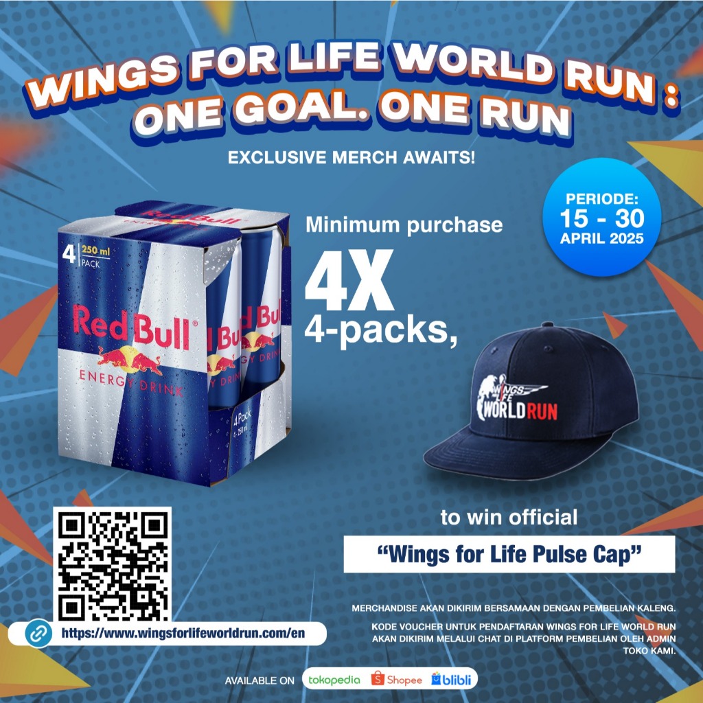 

Red Bull Energy Drink, 250ml (4 x 4-pack) + WFL Pulse Cap