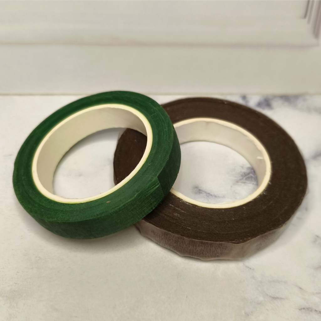 

Floral Tape Isolasi Bunga Selotip Hijau Greeen Coklat Brown