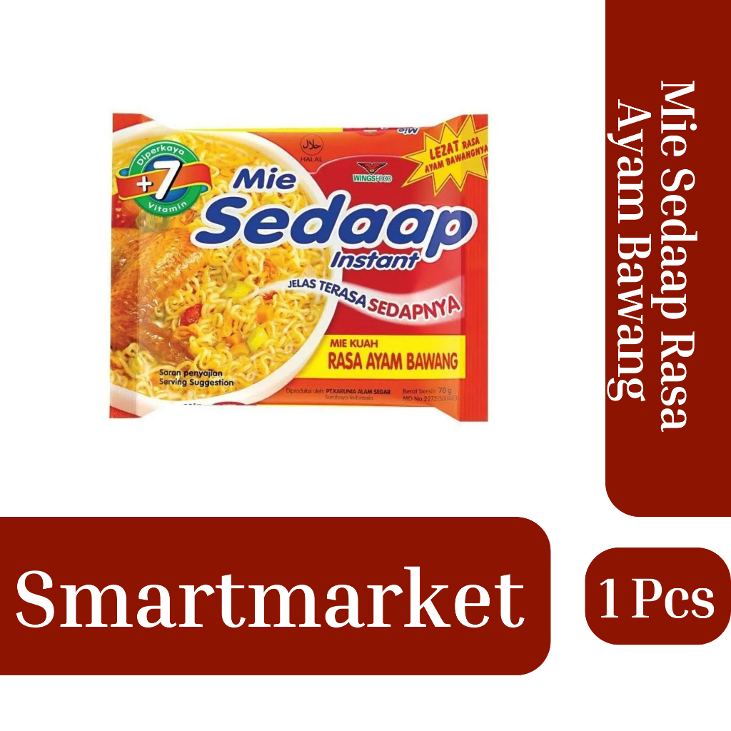

Mie sedaap I Varian Ayam Bawang I kemasan 1 Pcs I 100%Original