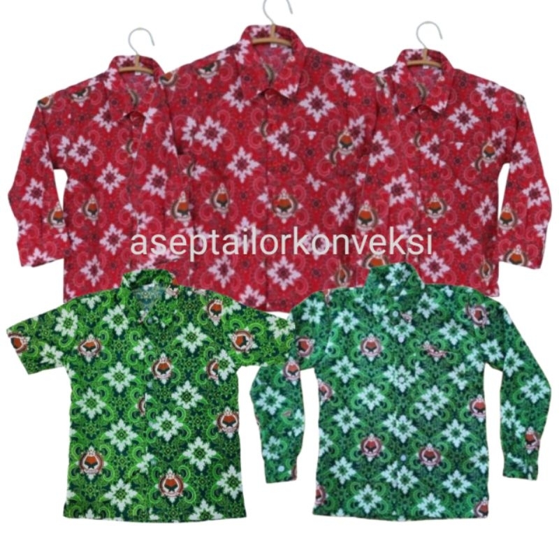 Batik MI Motif Batik Ikhlas Beramal Seragam Batik Sekolah SD/MI