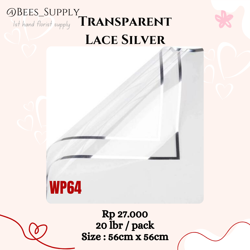 

Wrapping Paper Lace Silver
