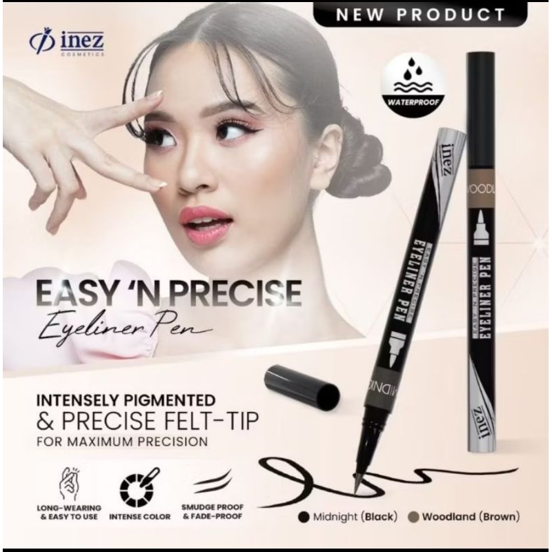 Inez Easy N Precise Eyeliner Pen| inez eyeliner pen||eyeliner pen inez ||inez eyeliner pemula || Ine