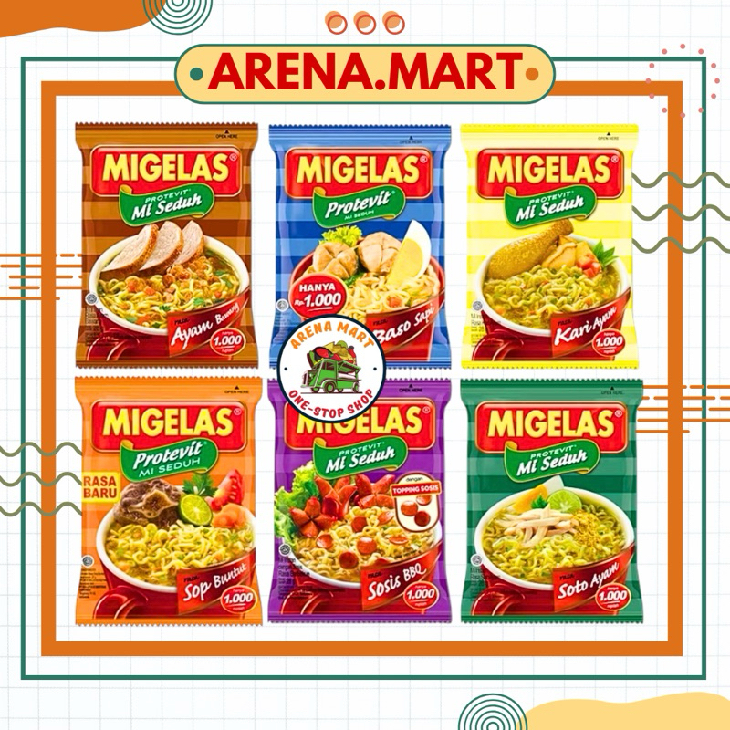 

Mie gelas 1 Renceng 15Pcs All Varian Mie seduh gelas Migelas Mie Sachet